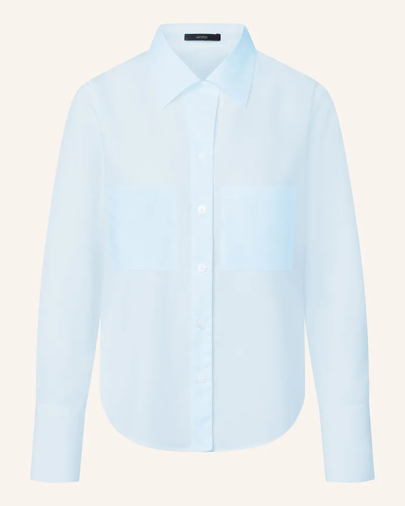 windsor. Hemdbluse Hellblau