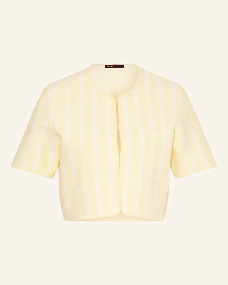 Maje Strickjacke Hellgelb
