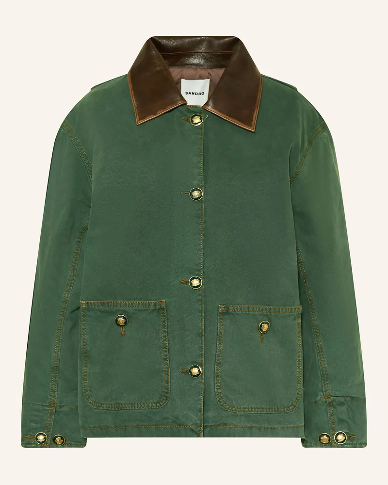 Sandro Kastenjacke Dunkelbraun