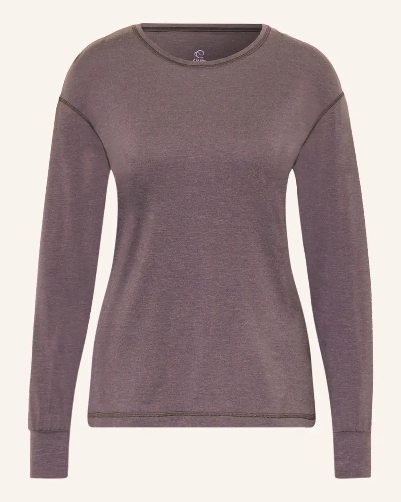 Calida Schlafshirt DEEPSLEEPWEAR WARMING Taupe