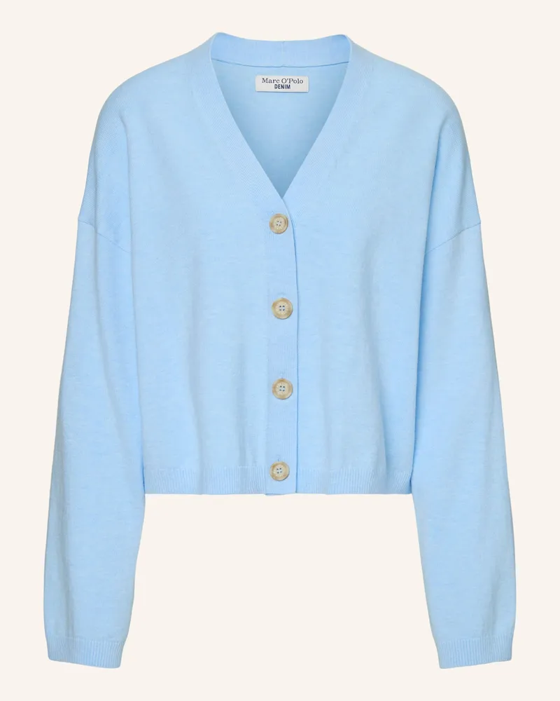 Marc O'Polo Strickpolo blau Hellblau