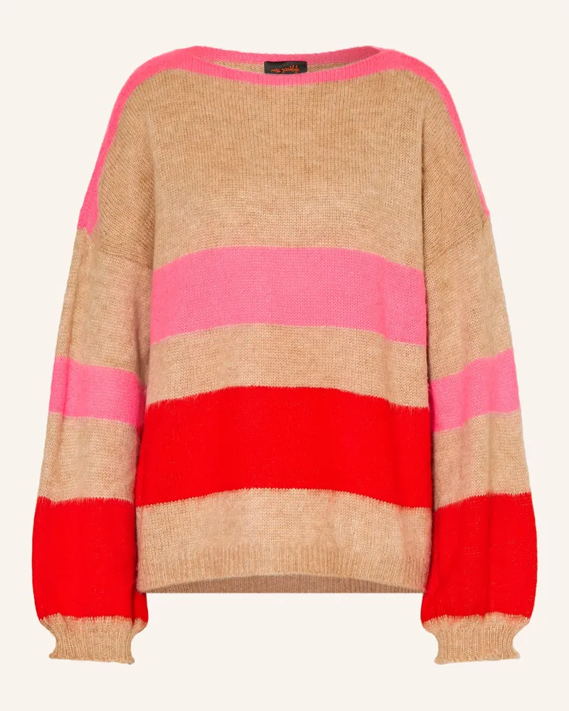 Miss Goodlife Pullover Mit Alpaka beige Hellbraun