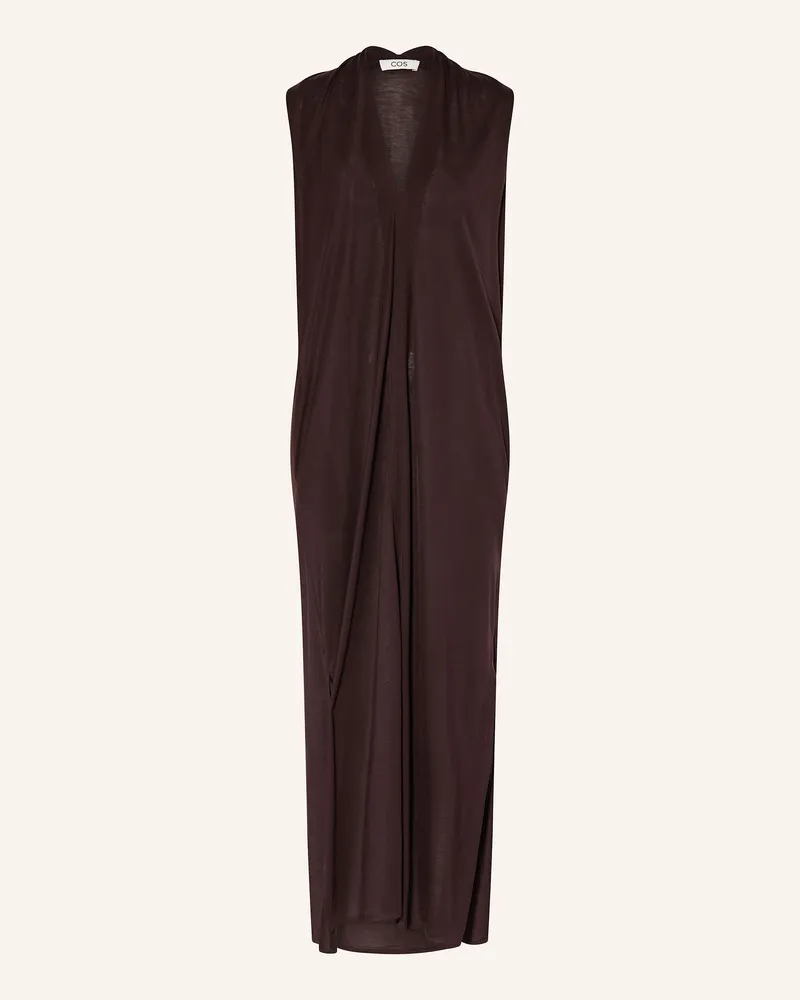 COS Jerseykleid Dunkelbraun