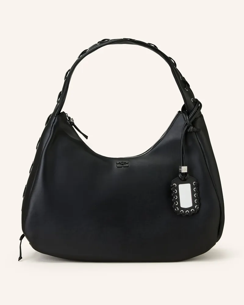 Ganni Hobo-Bag BOU XXL Schwarz