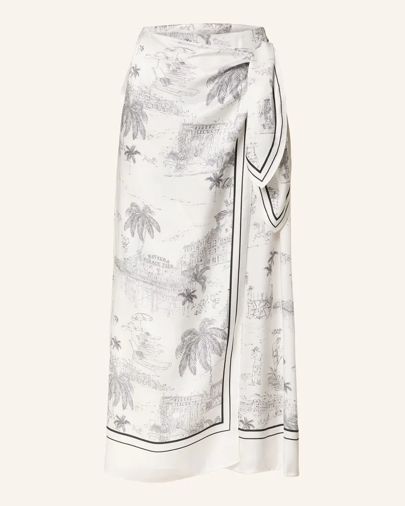 Ted Baker Rock Melva In Wickeloptik weiss Ecru