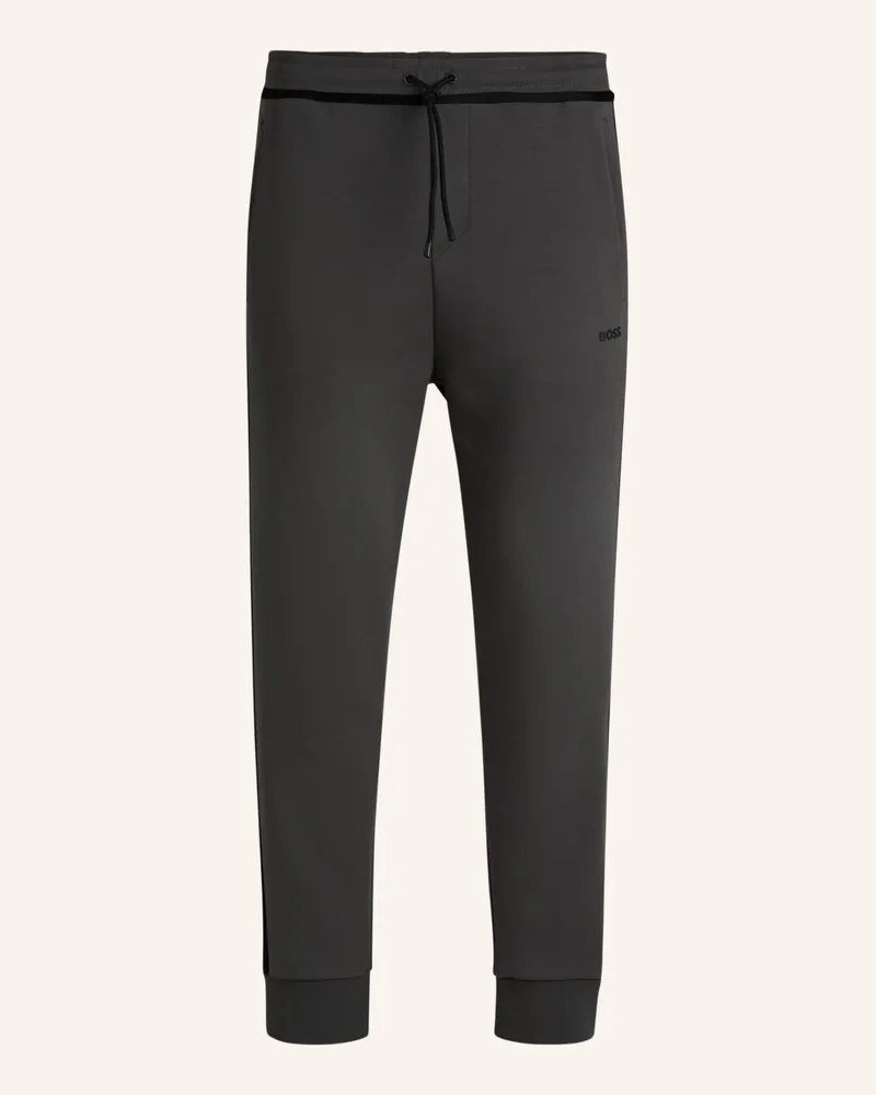 HUGO BOSS Casual Hose HADIKO TAPE Regular Fit Dunkelgrau