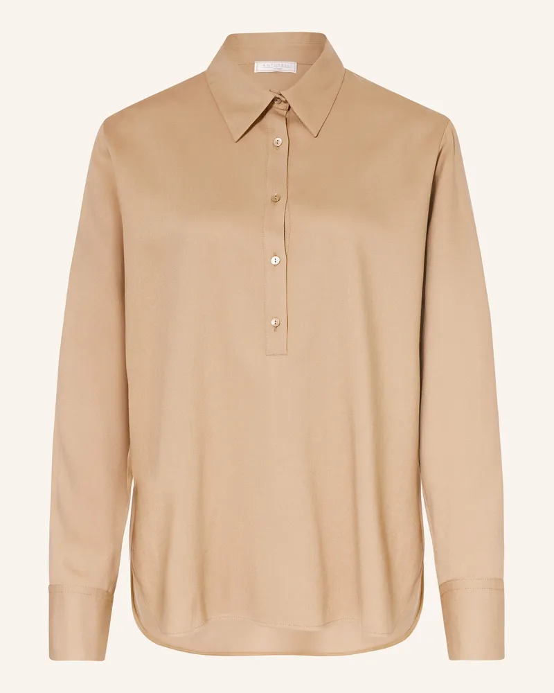 Antonelli Firenze Blusenshirt braun Camel