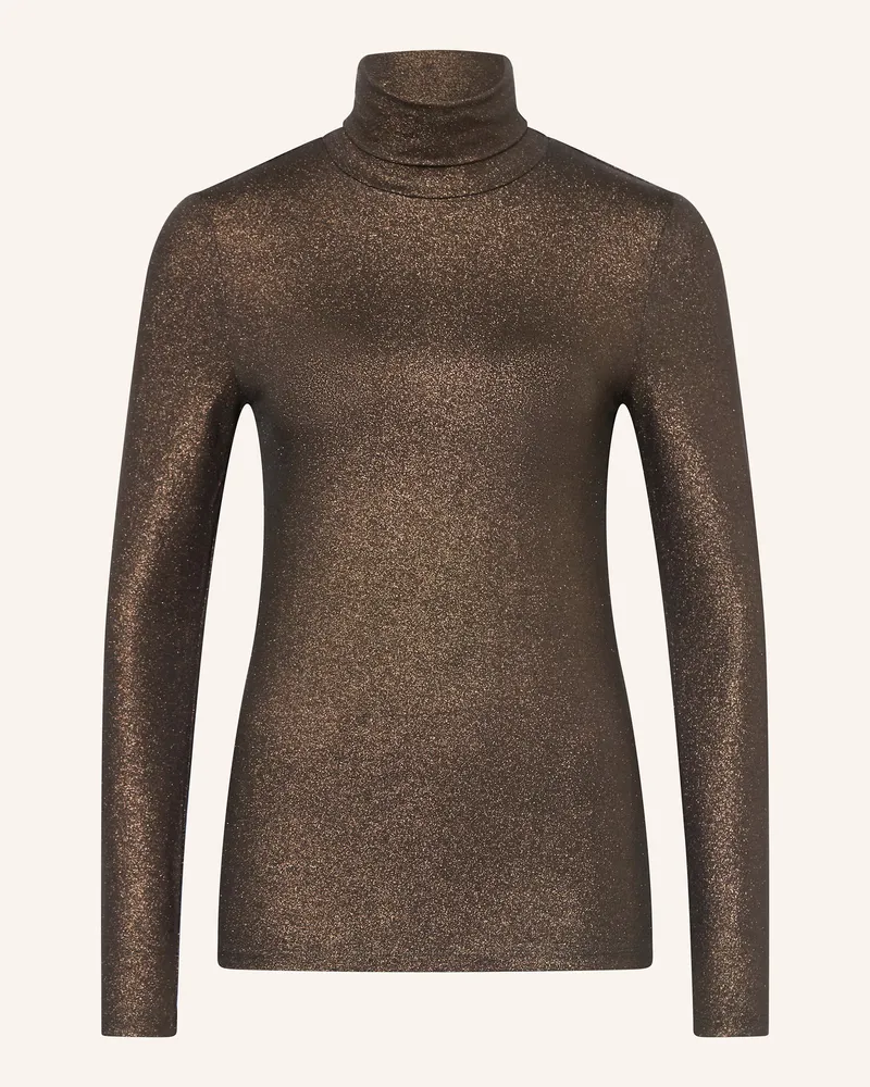 Majestic Longsleeve mit Glitzergarn Braun