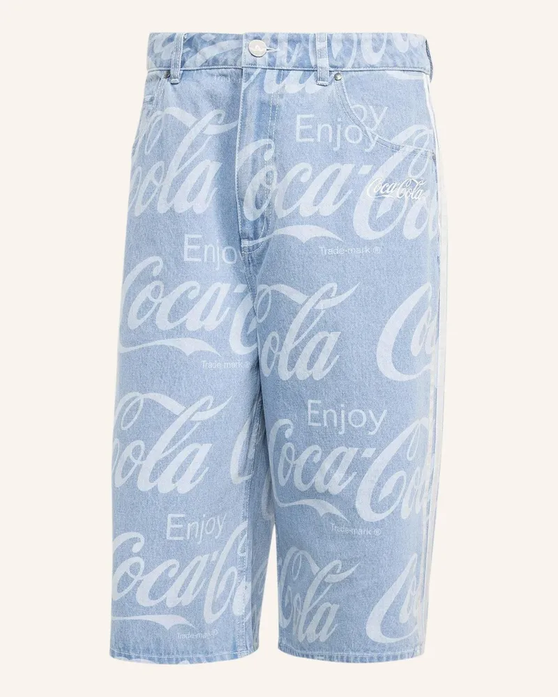 adidas Coca-Cola Classic Sport Denim Jort blau Blau