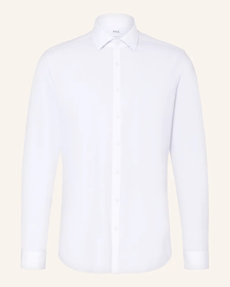 paul Jerseyhemd Shaped Fit Weiss