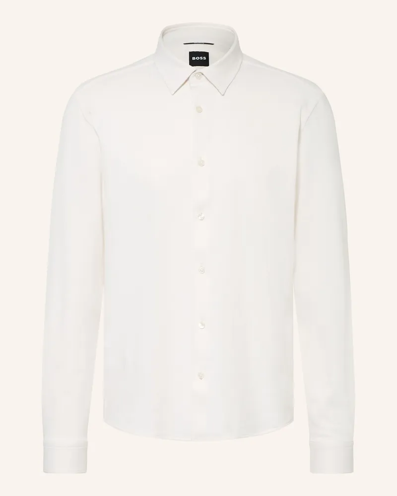 HUGO BOSS Hemd Liam Regular Fit weiss Weiss