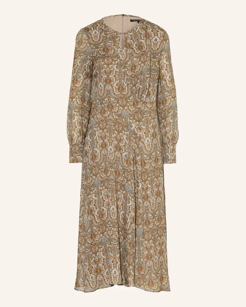 Luisa Cerano Kleid Mit Glitzergarn rosa Oliv