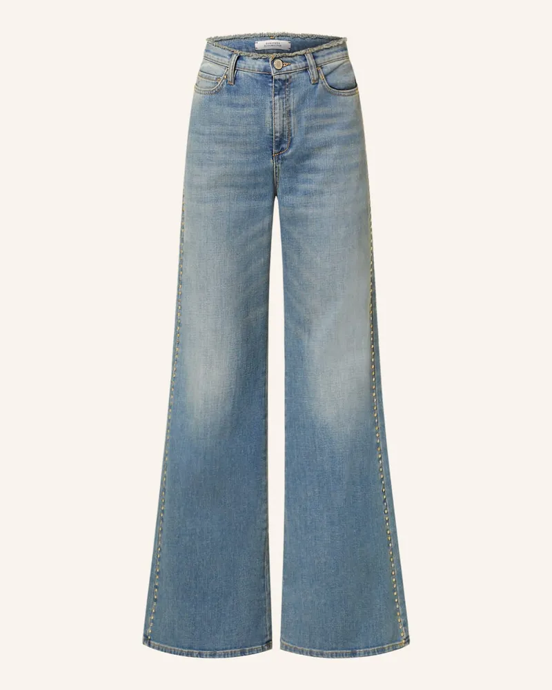 Dorothee Schumacher Flared Jeans mit Nieten Blau