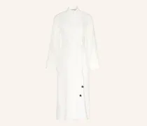 Hemdblusenkleid Nordica Mit Leinen weiss