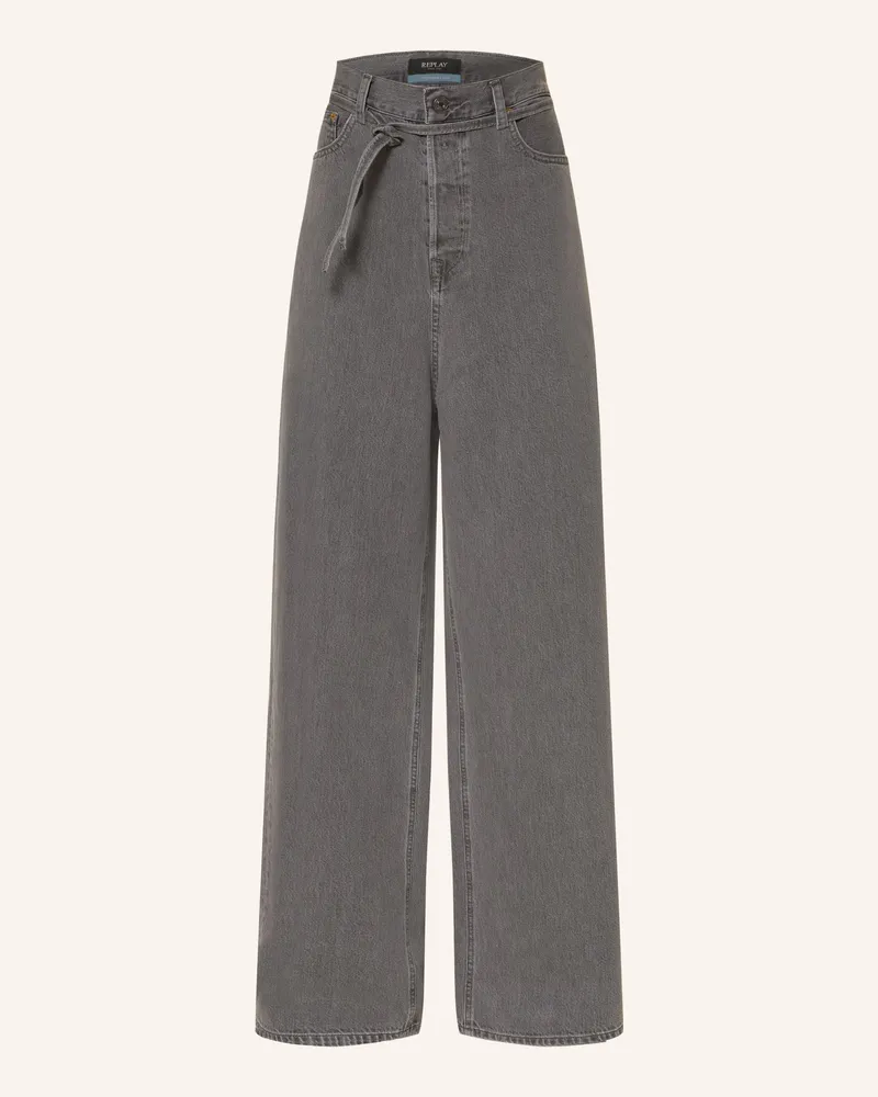 Replay Wide Leg Jeans Margott grau 097