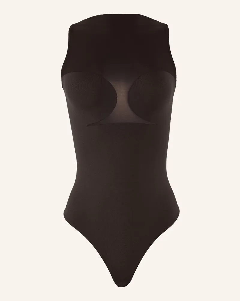Wolford String-Body Bustier braun Dunkelbraun