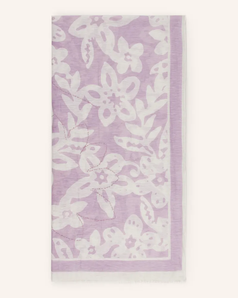 Marc O'Polo Schal mit Leinen Helllila