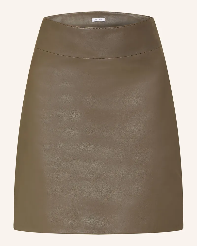 Mrs & HUGS Lederrock beige Taupe