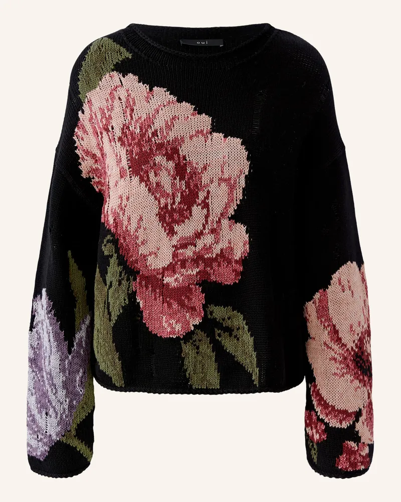 Oui  Pullover Mit Glitzergarn schwarz Schwarz