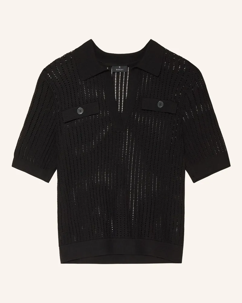 monari Strickshirt schwarz Schwarz