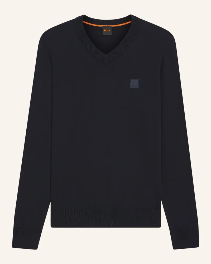 HUGO BOSS Pullover KANOVANO_V_S Regular Fit Dunkelblau