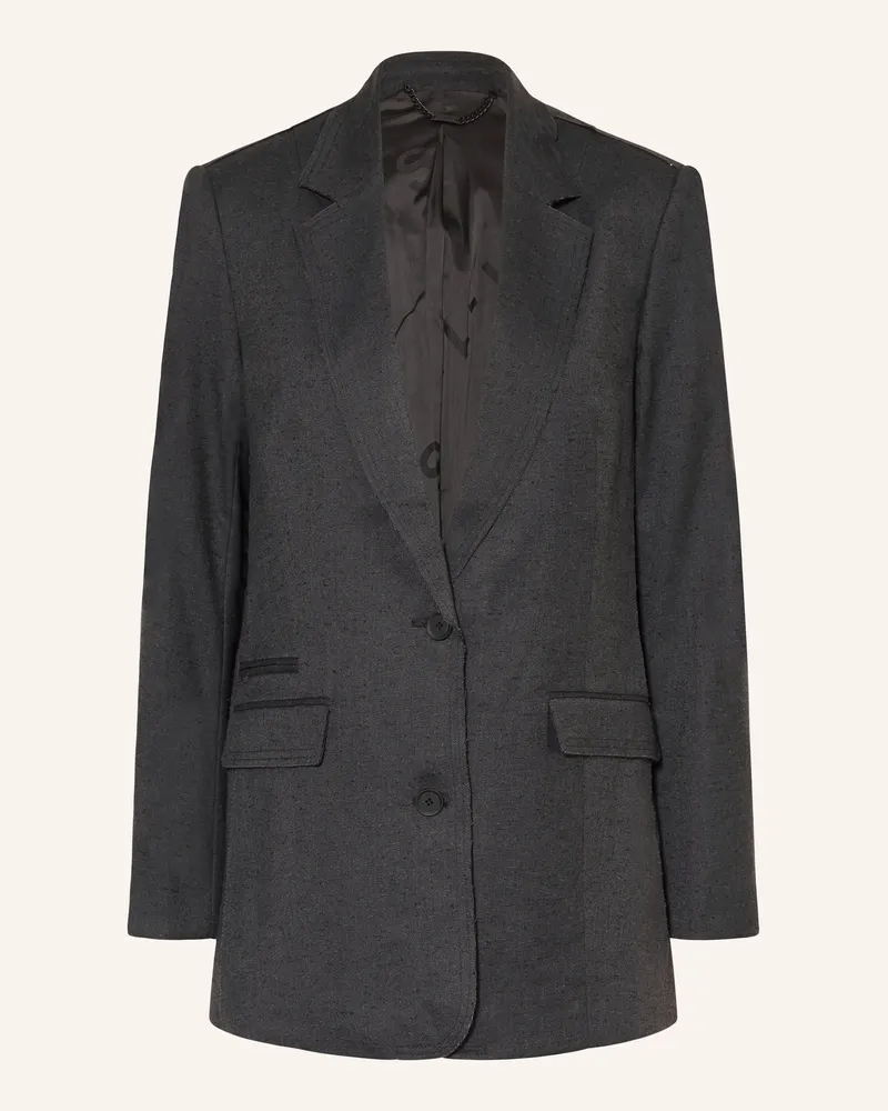 AllSaints Longblazer ESSIE mit Schmucksteinen Dunkelgrau