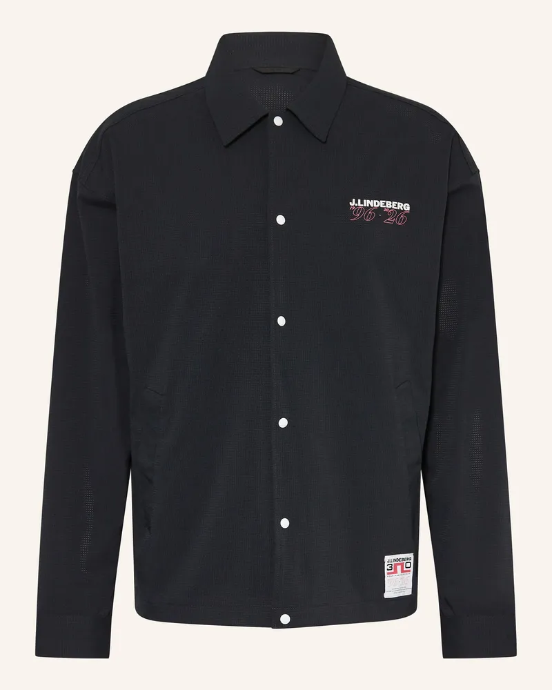 J.Lindeberg Overshirt schwarz Schwarz
