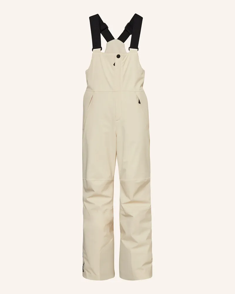 Moncler Skihose Bib weiss Creme
