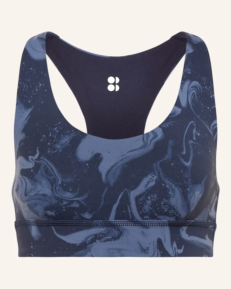 Sweaty Betty Sport-Bh Super Soft Reversible Yoga Zum Wenden blau Dunkelblau
