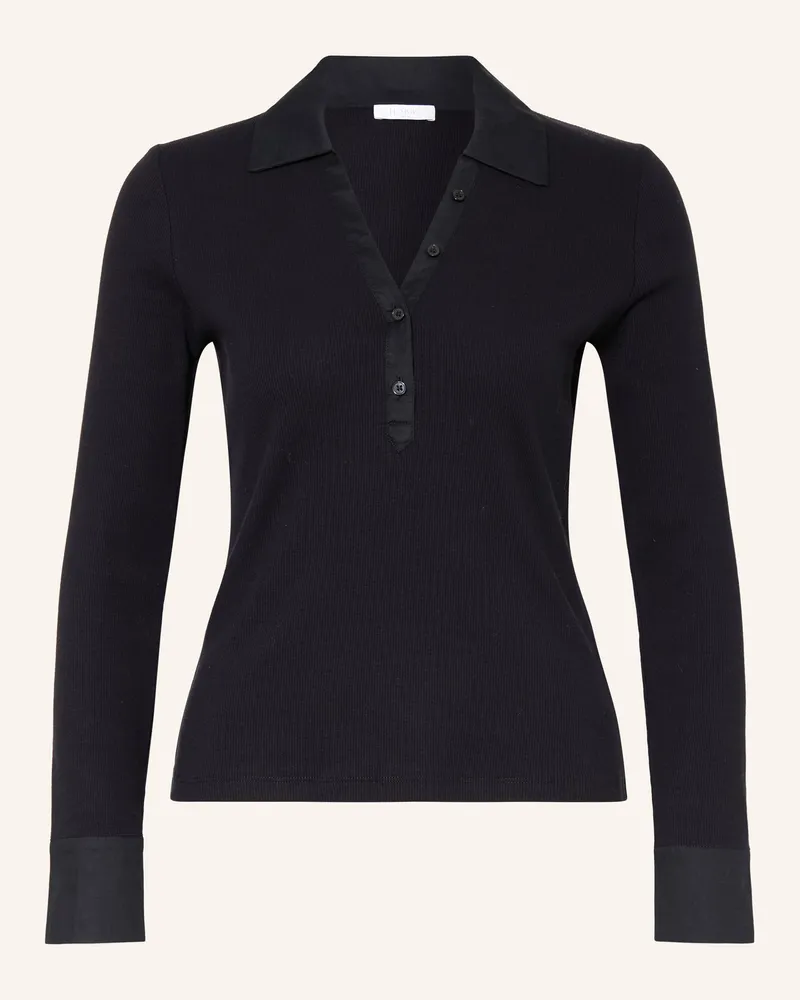 HOBBS London Jersey-Poloshirt Lennox blau Dunkelblau