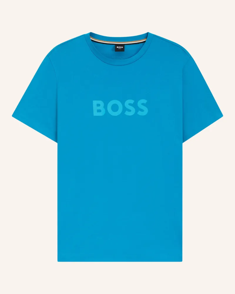 HUGO BOSS Strand-Oberteil T-SHIRT RN Regular Fit Türkis