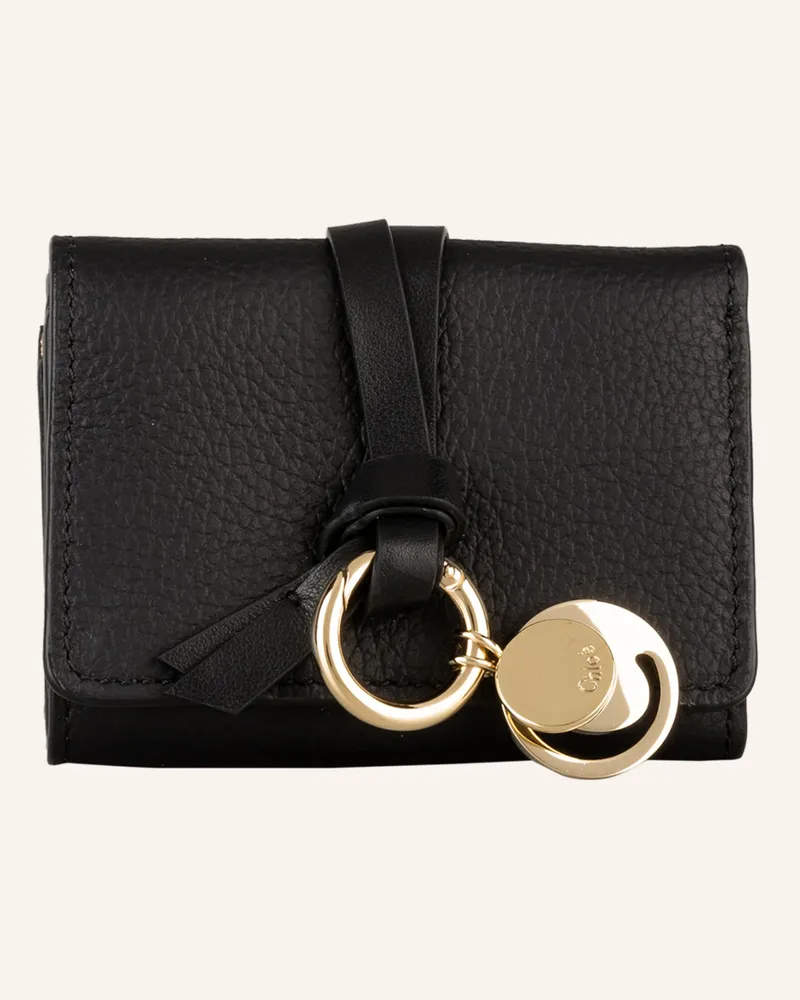 Chloé Geldbörse Alphabet schwarz Black