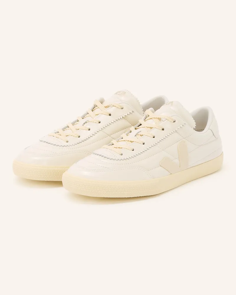 VEJA Lack-Sneaker Panenka weiss Creme
