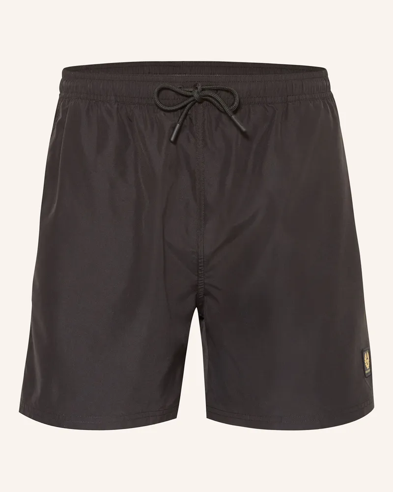 Belstaff Badeshorts Clipper schwarz Schwarz
