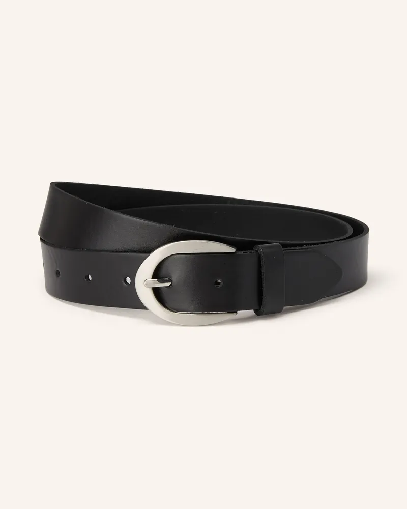 Vanzetti Ledergürtel Schwarz