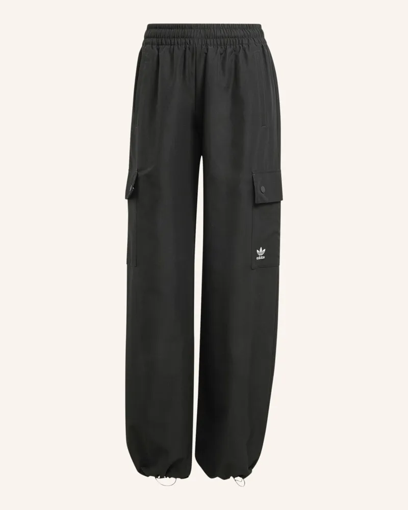 adidas ESSENTIALS WOVEN CARGOHOSE Schwarz