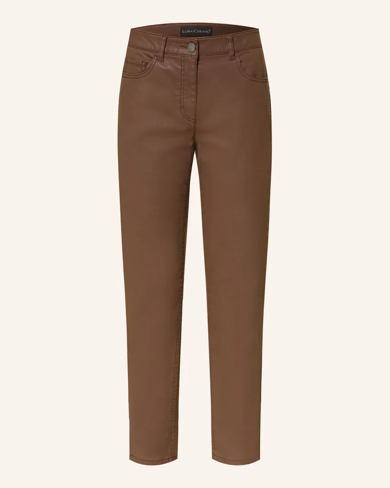 Luisa Cerano 7/8-Hose Dunkelbraun