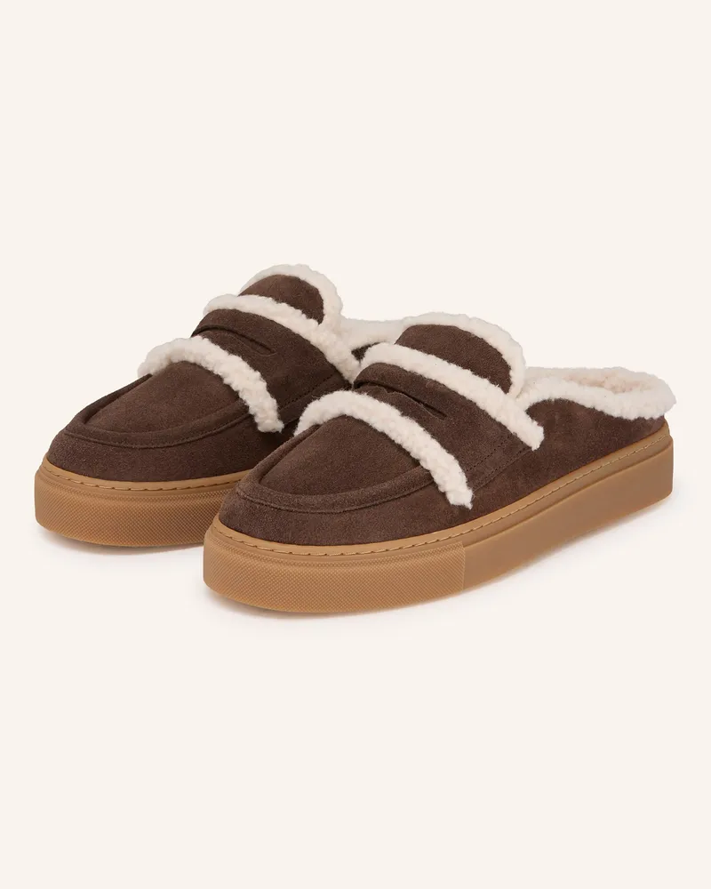 INUIKII Mules Dunkelbraun