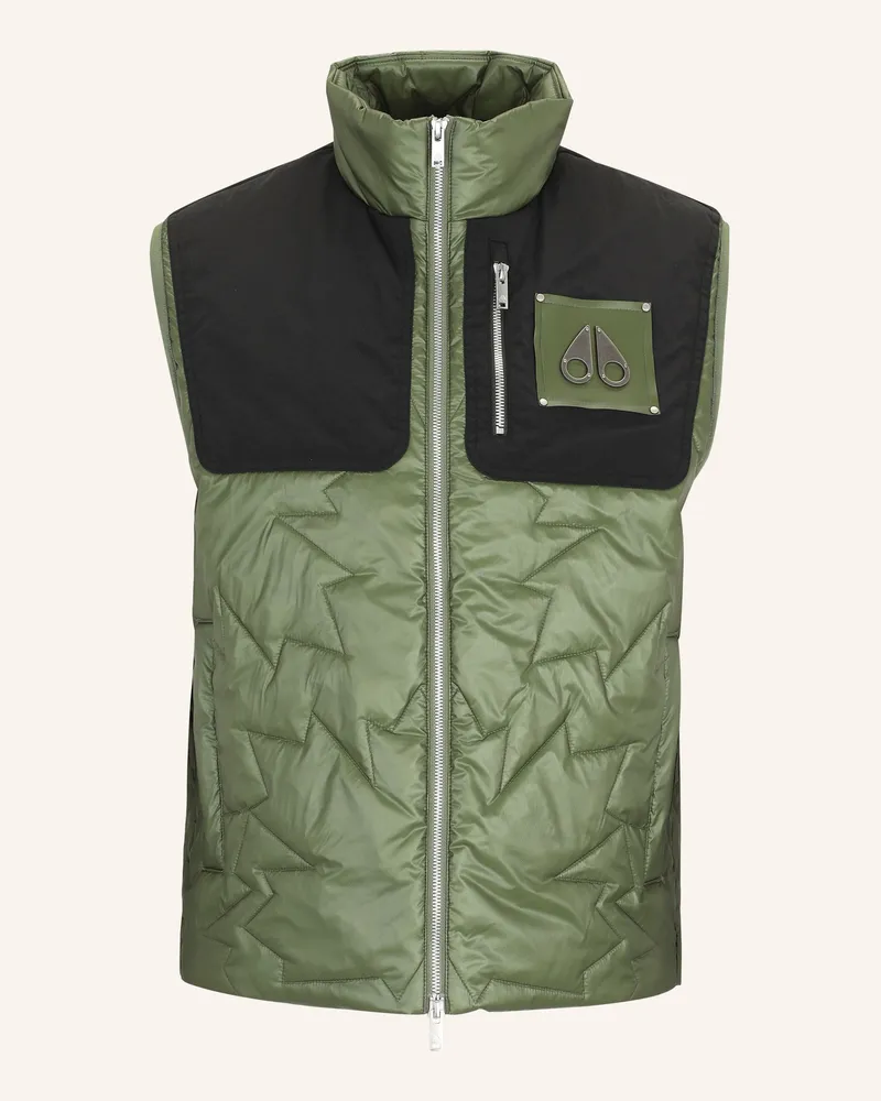 Moose Knuckles Weste ICON LEAF QUILT Grün