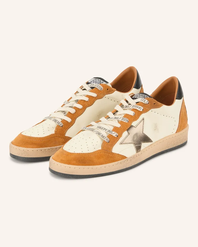 Golden Goose Sneaker Ballstar weiss Beige