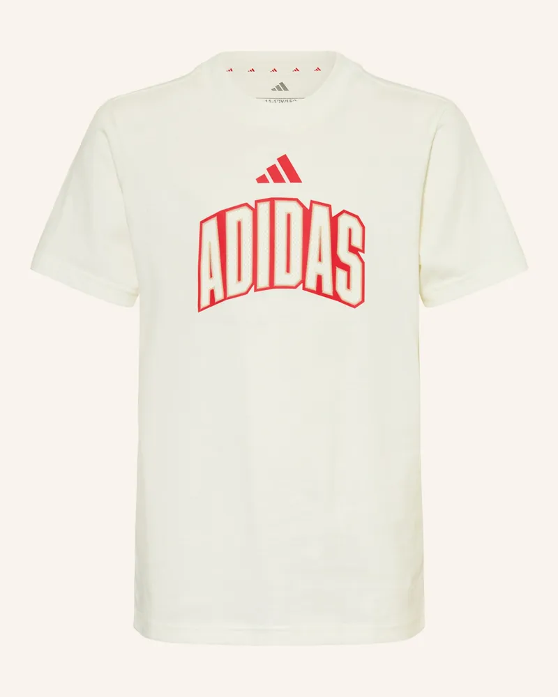 adidas T-Shirt STADIUM LETTERING Ecru