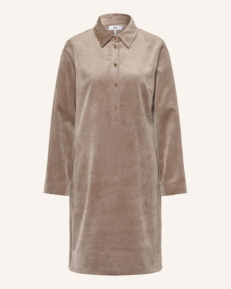 cinque Hemdblusenkleid Cidaniela Aus Cord beige Taupe