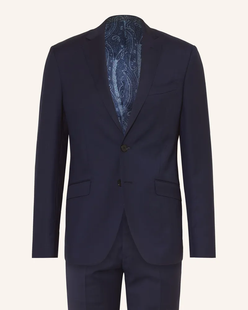 Etro Anzug Extra Slim Fit blau Dunkelblau