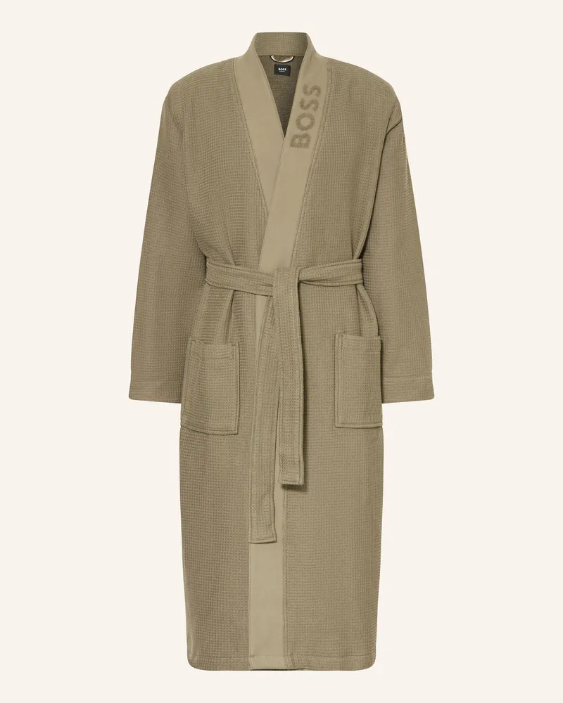 HUGO BOSS Herren-Bademantel braun Khaki