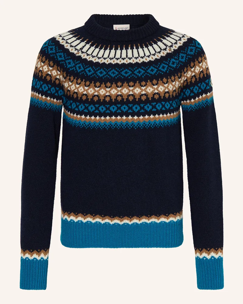 Moncler Pullover blau Dunkelblau