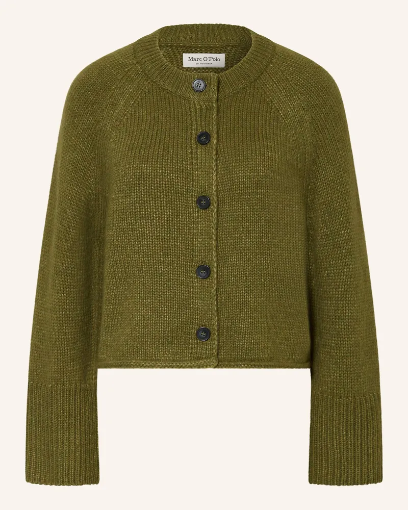 Marc O'Polo Strickjacke Oliv
