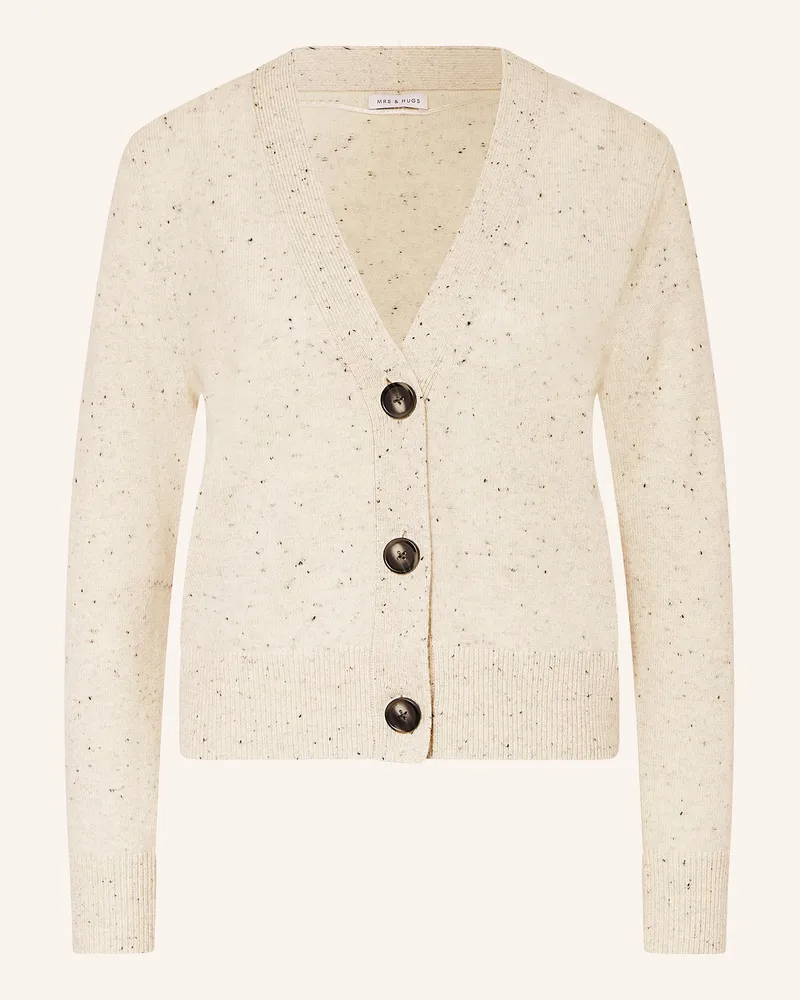Mrs & HUGS Strickjacke aus Cashmere Creme