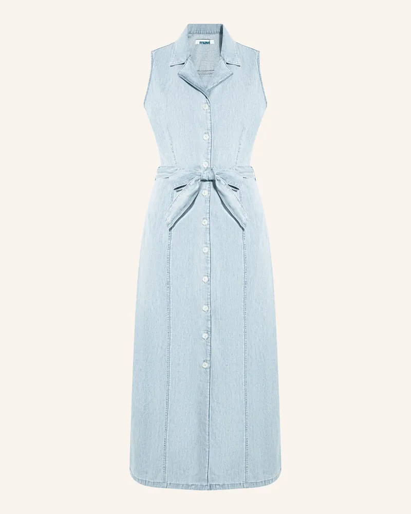 Mavi Jeans Hemdblusenkleid PERRY Hellblau