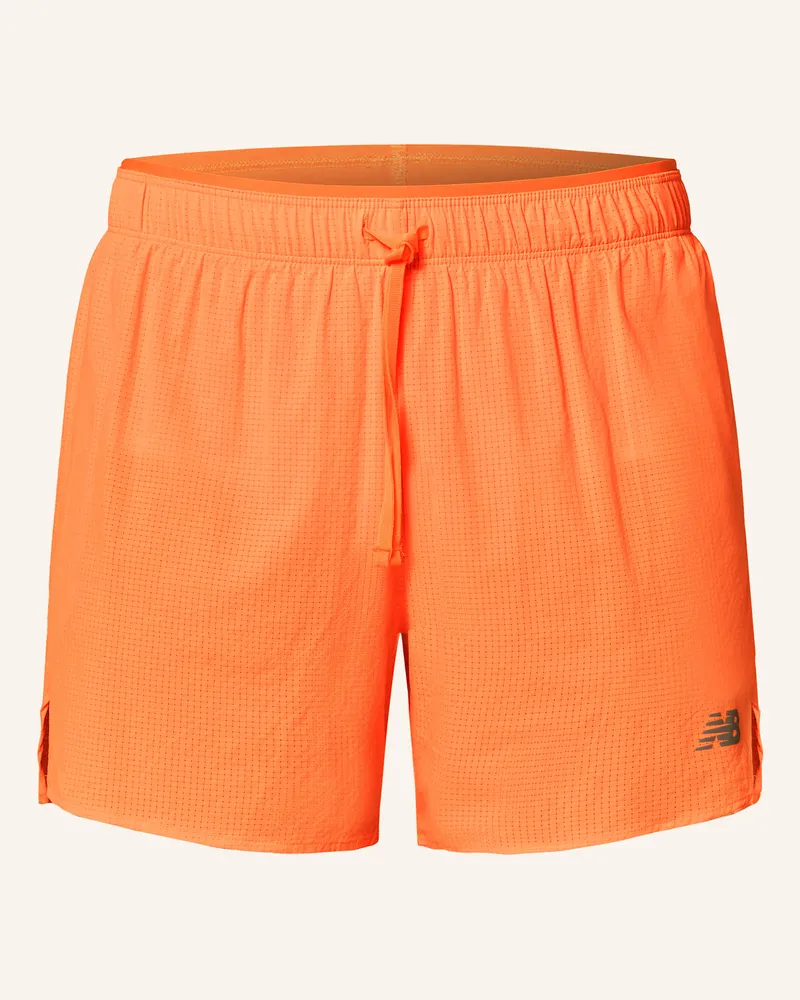 New Balance 2-In-1-Laufshorts Rc Ultra Light Split Short 5" orange Neonorange