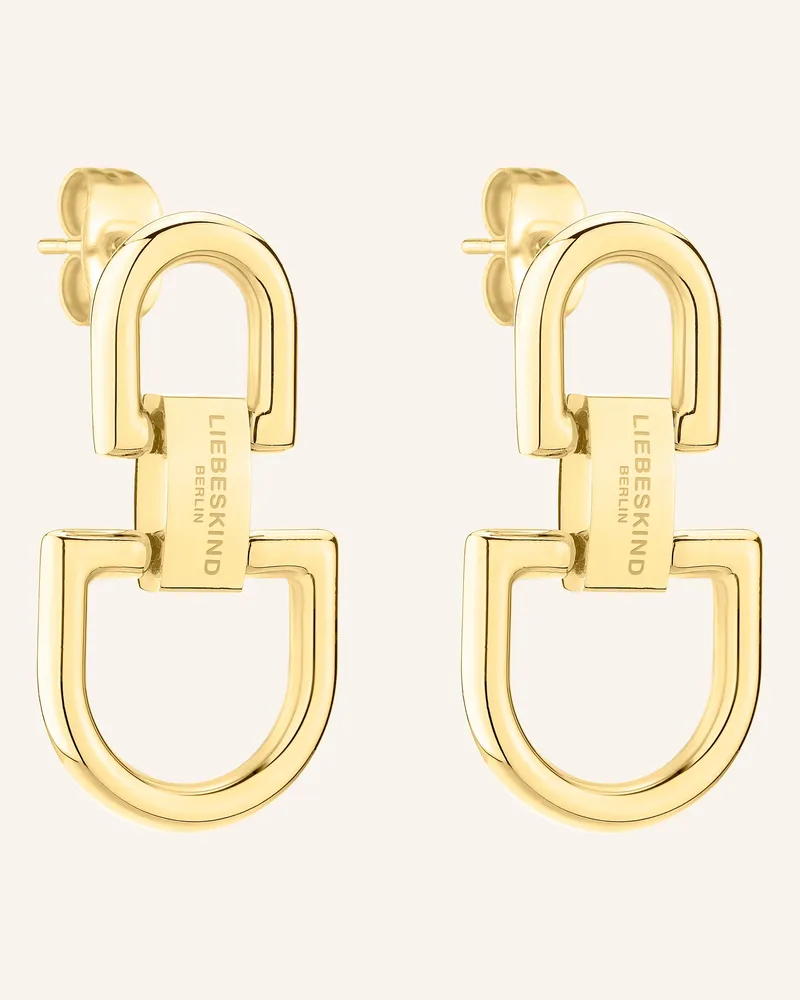 Liebeskind Ohrhänger  aus  Edelstahl Gold